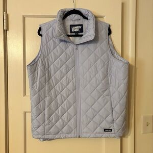 Lands' End Sky Blue Puffer Vest